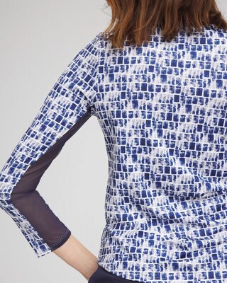 S*N様 C.E OVERDYE FORWARD LINE LONG SLEEV Zenergy® UPF Tile Long Sleeve Top | Chico's